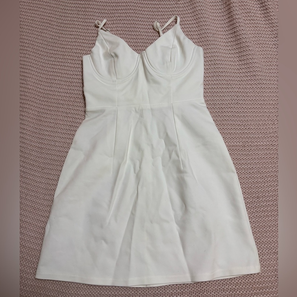 Princess Polly Ivory Dress with Spaghetti Straps